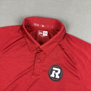 Ottawa Redblacks New Era Polo Shirt Mens Size Large Red Stretch Golf CFL